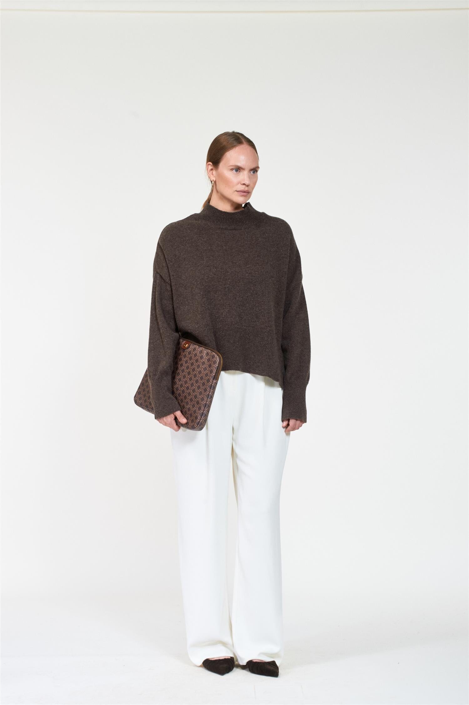 ArnieSays: Mandy Dk Brown Melange Genser