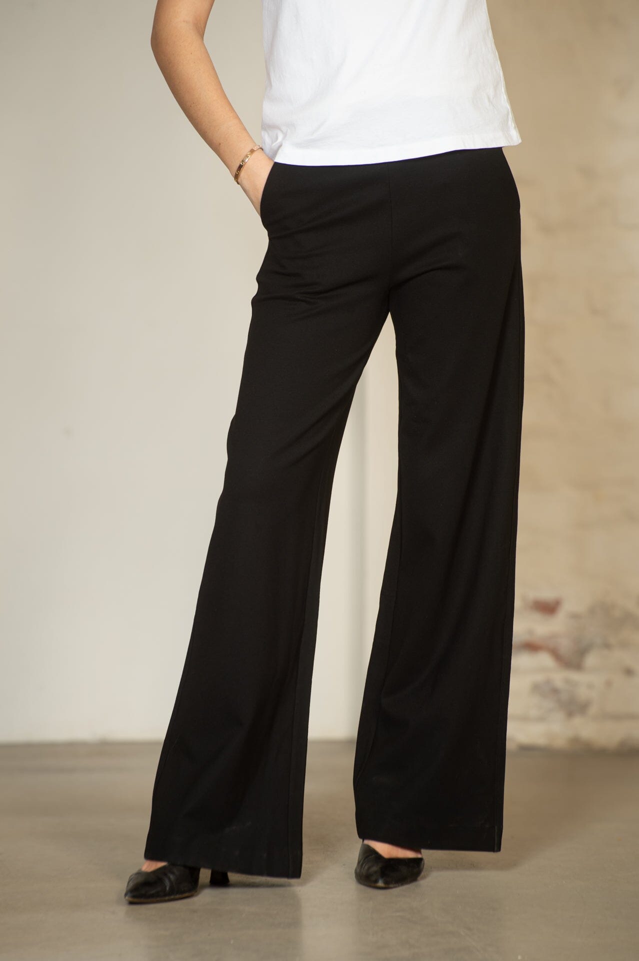 Residus Leia Wide Pants Black Bukse