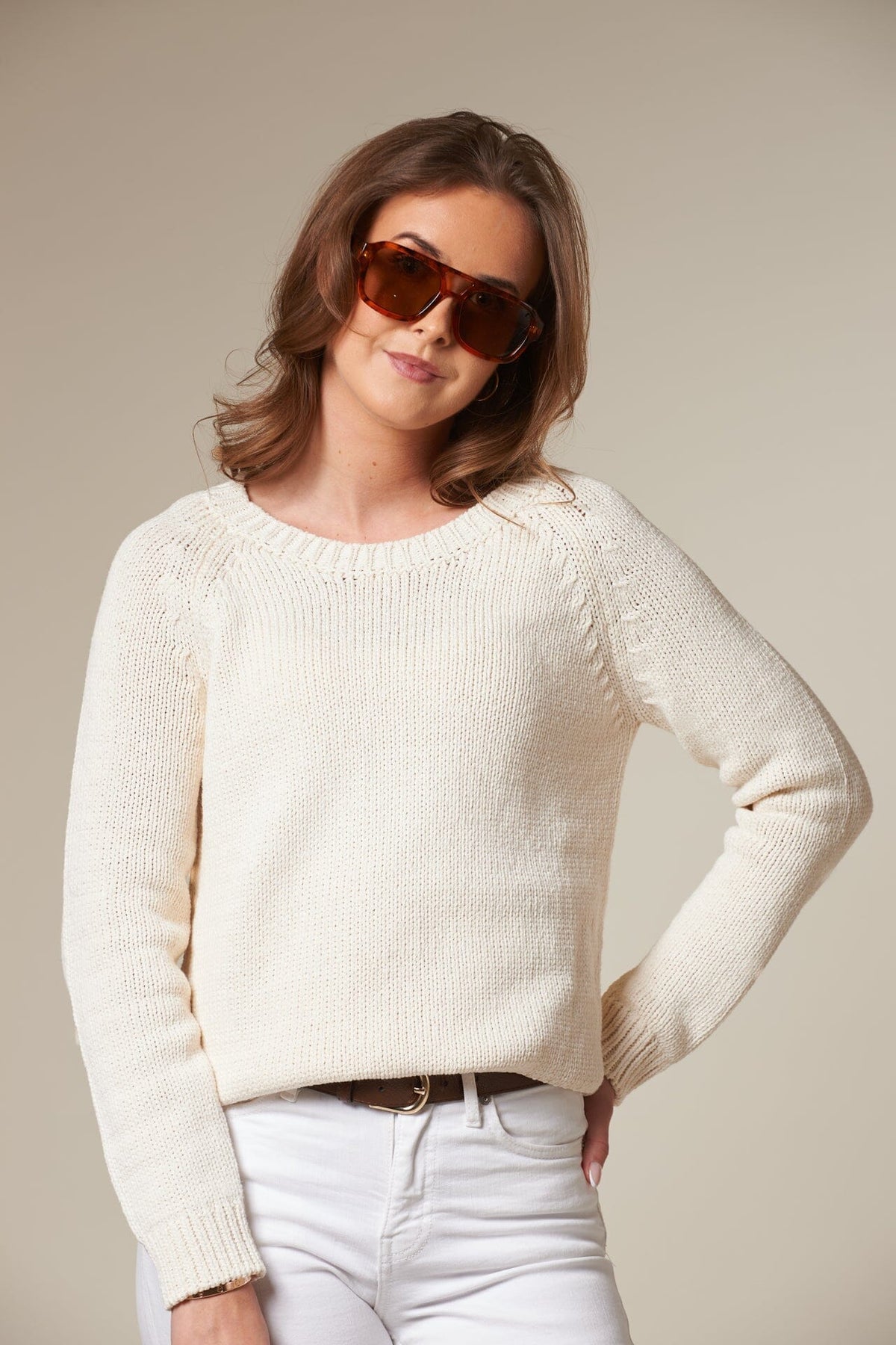 ArnieSays: OLIVIA Offwhite Genser