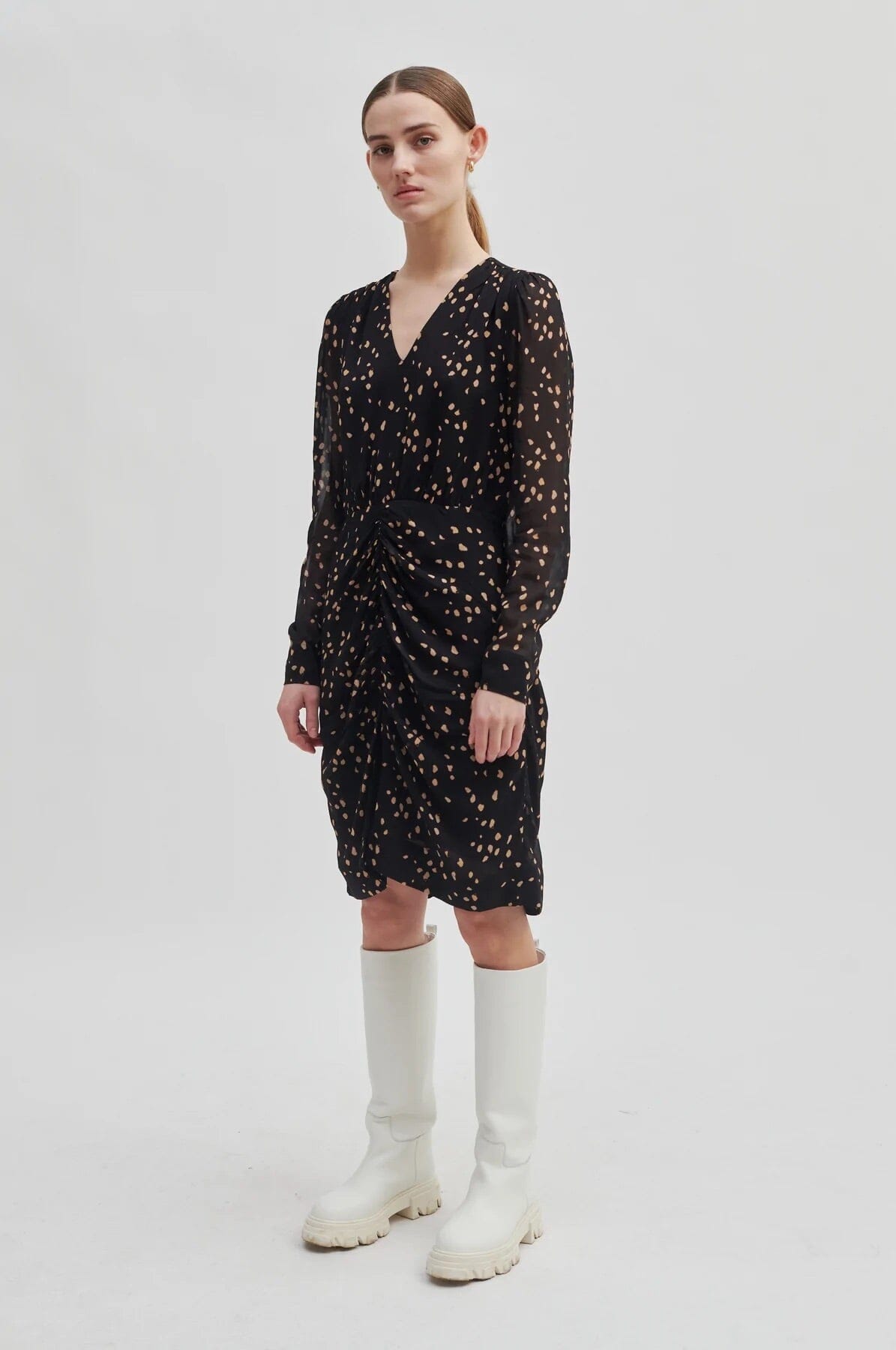 Second Female Mild Fitted Dress Black Kjole