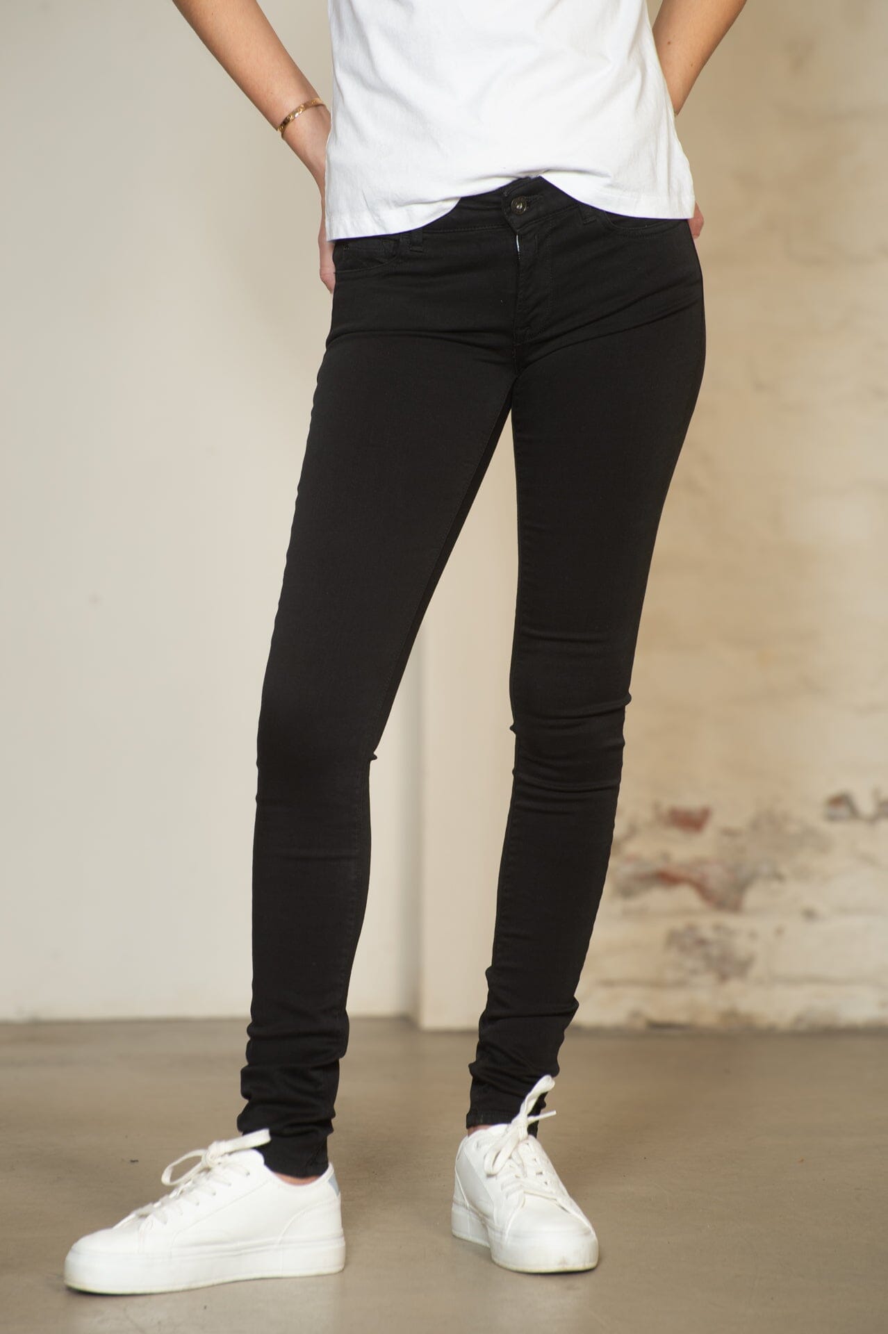 Replay Dame Luz Black Bukse