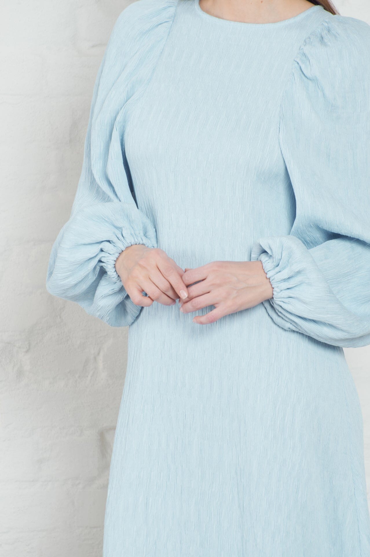 ArnieSays: Carolina Crinkled Lt Blue Kjole