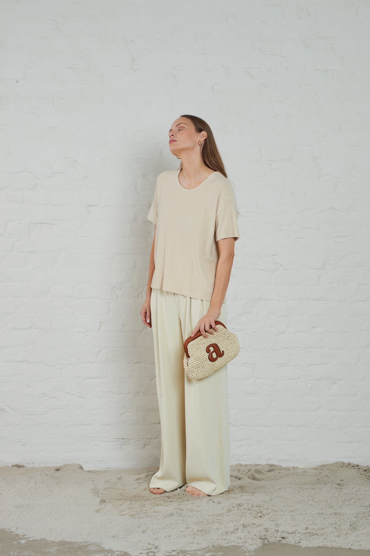 ArnieSays: Raffia Clutch Ecru Tilbehør