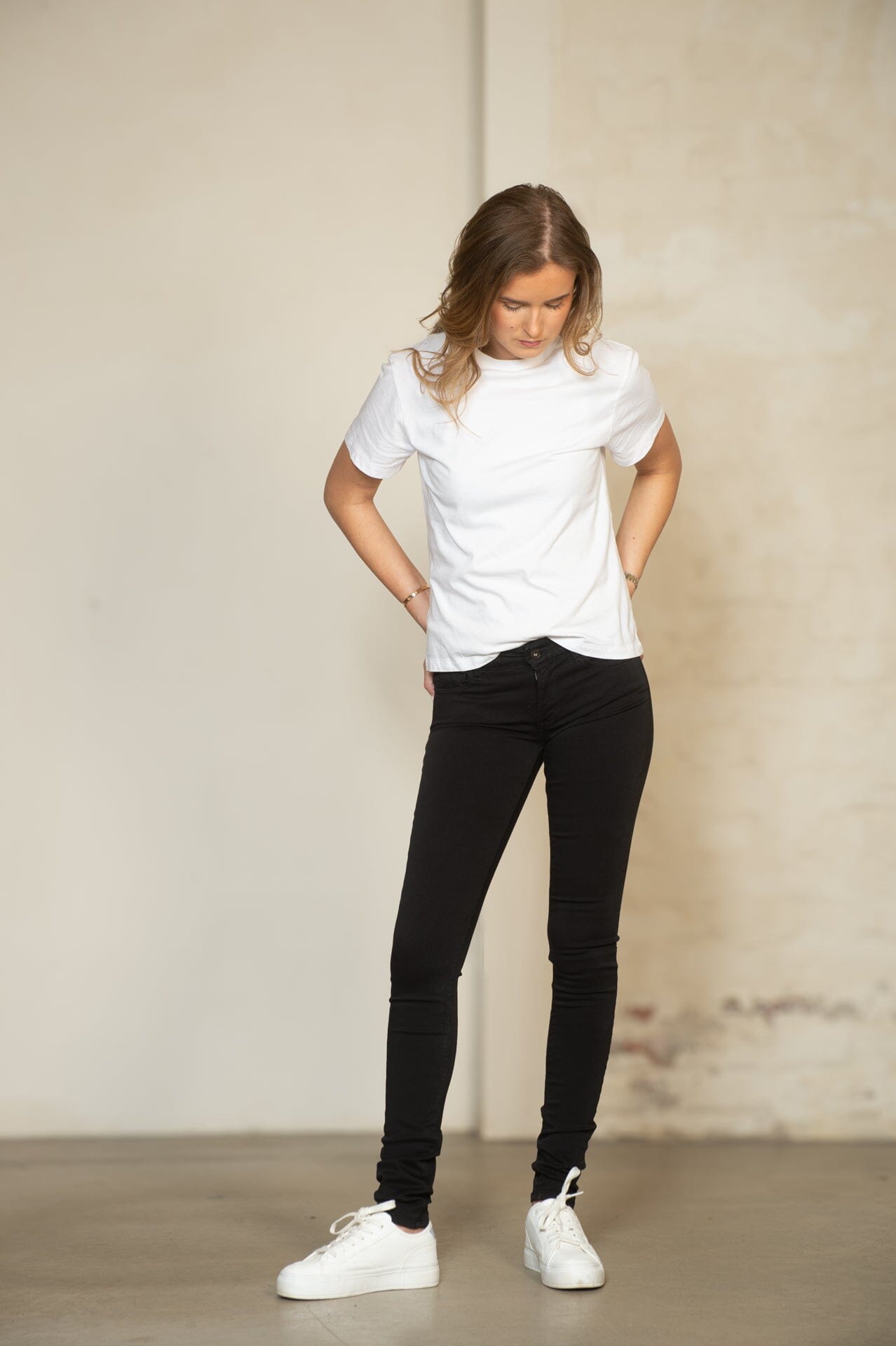 Replay Dame Luz Black Bukse