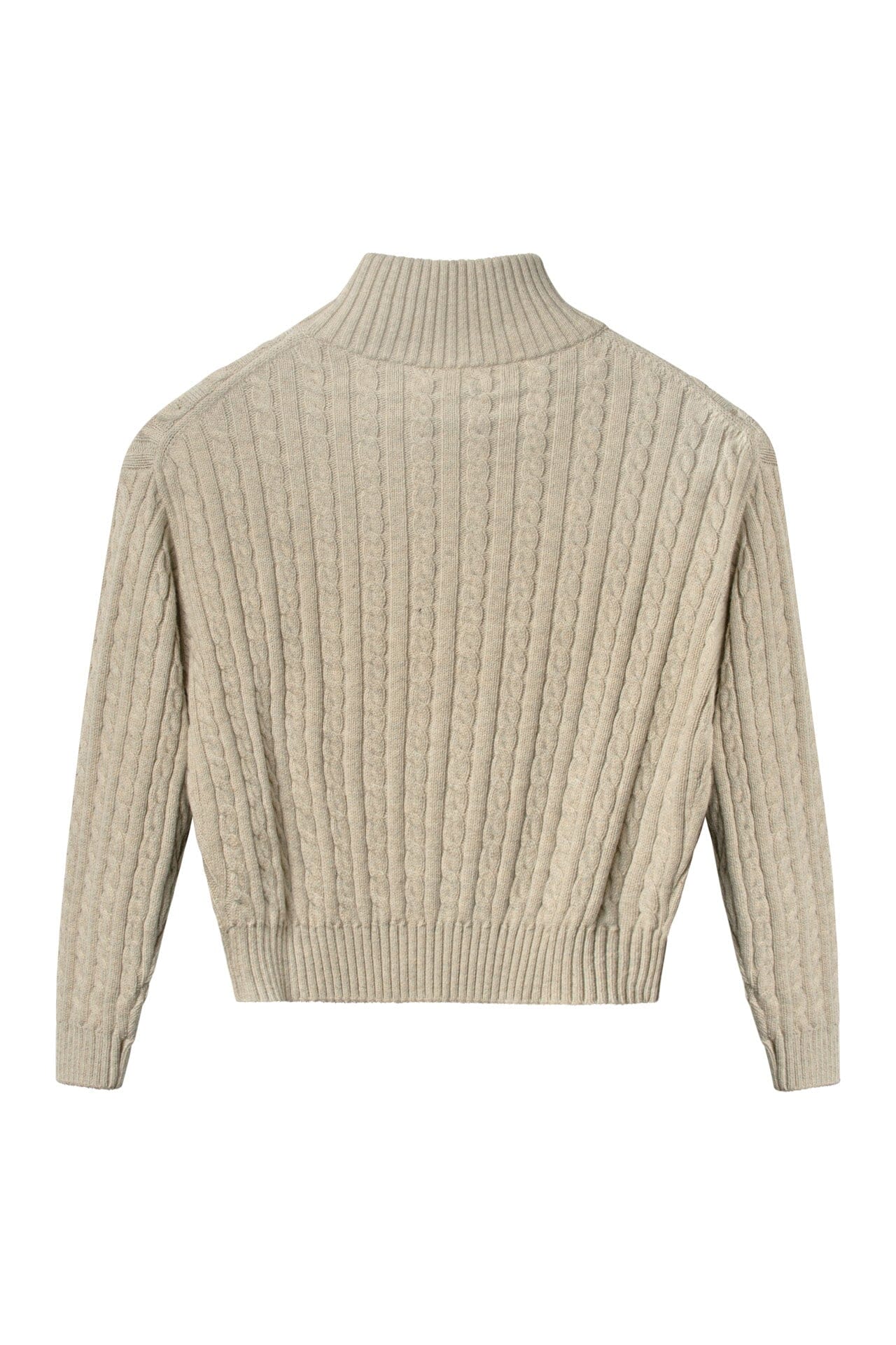 ArnieSays: MADELYN Cable Lt Beige Melange Genser