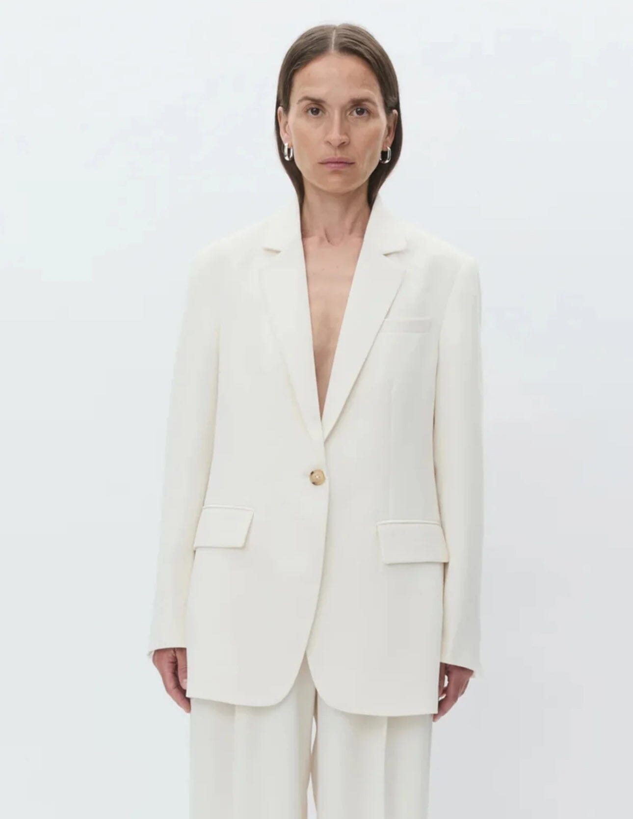 DAY Birger ét Mikkelsen Elton - Classic Gabardine Ivory Shade Jakke