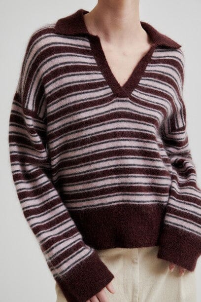Second Female Vienna Knit Collar Sassafras Genser