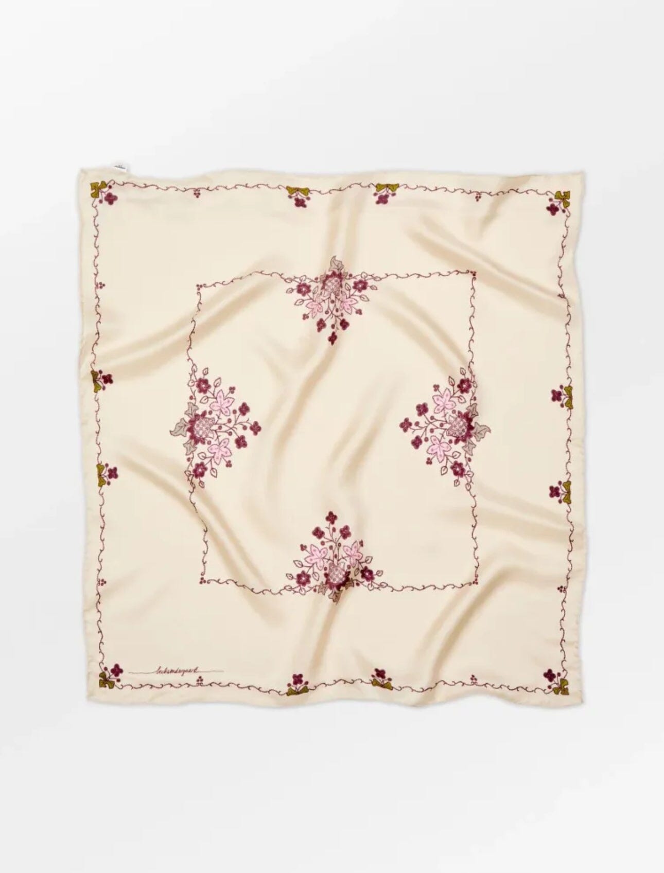 Beck Söndergaard Brodaria Sia Scarf Birch White Tilbehør
