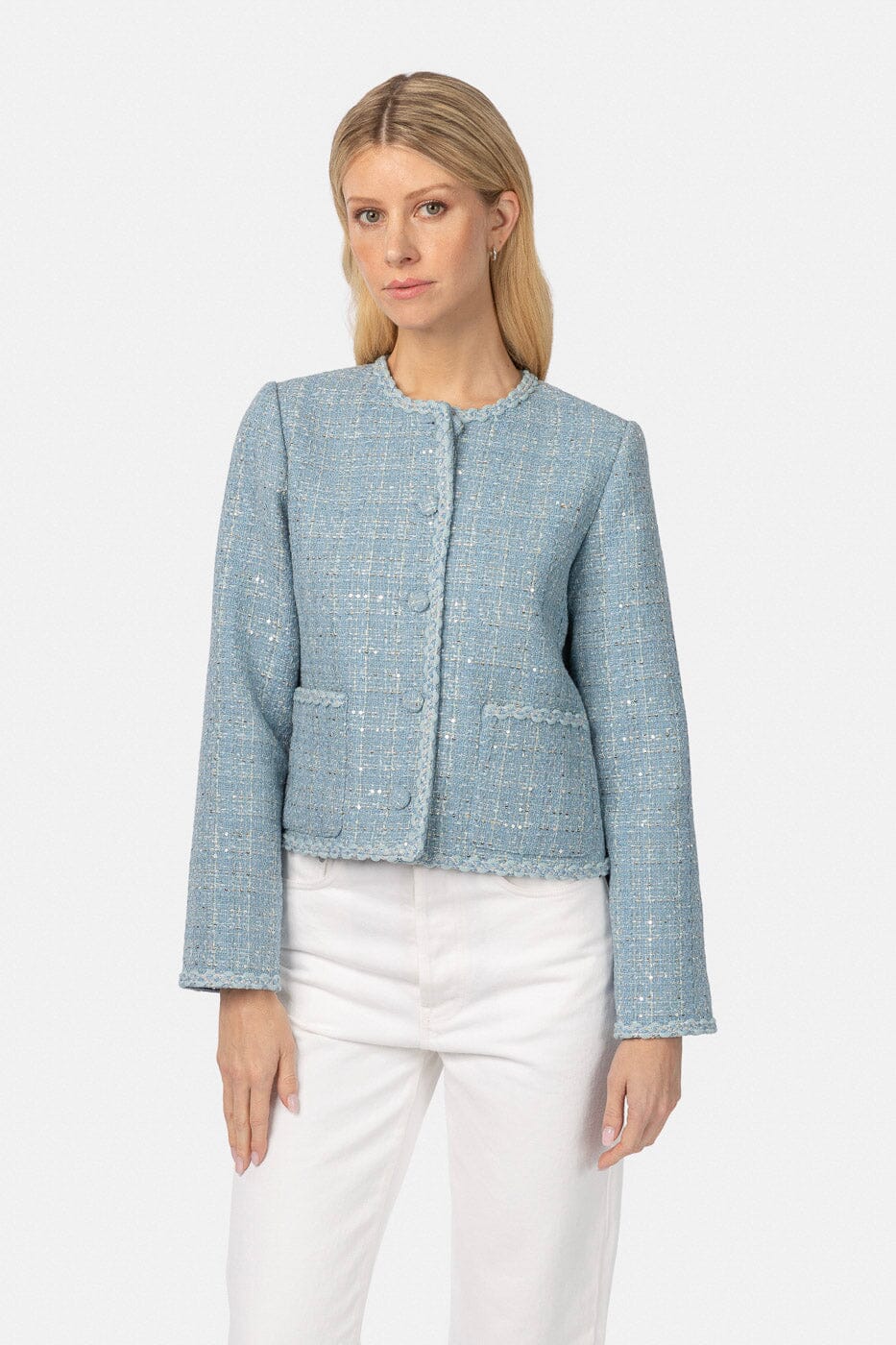 Love Lolina Lily Jacket Sparkle Blue Ytterplagg