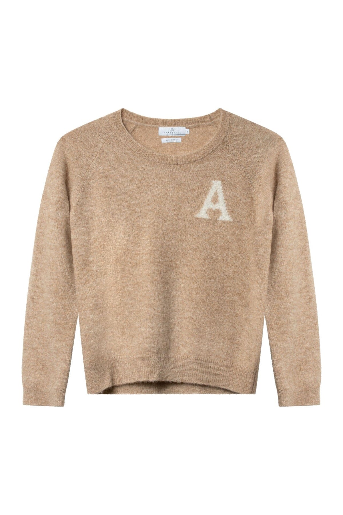 ArnieSays: FIONA Heart Beige Melange Genser