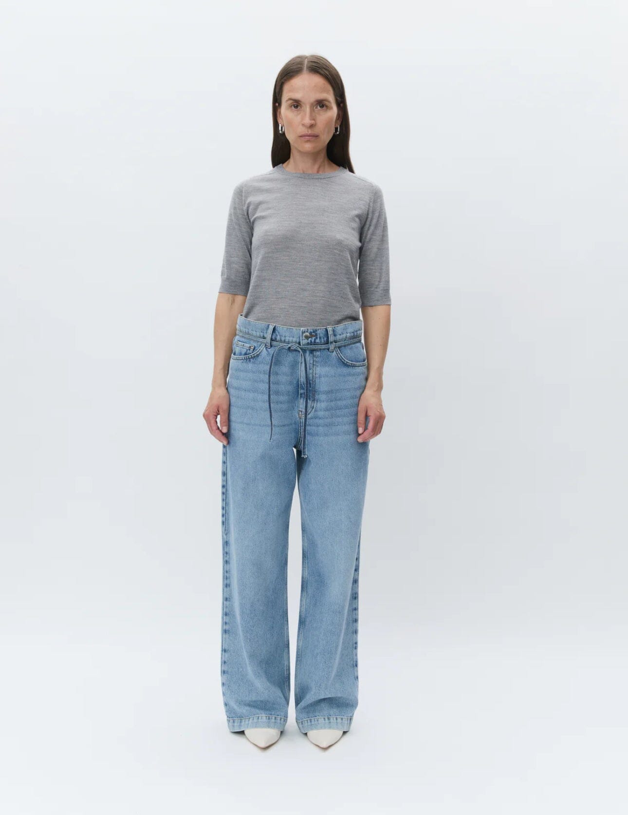 DAY Birger ét Mikkelsen Carolina - Daily Elements MEDIUM GREY MELANGE Genser