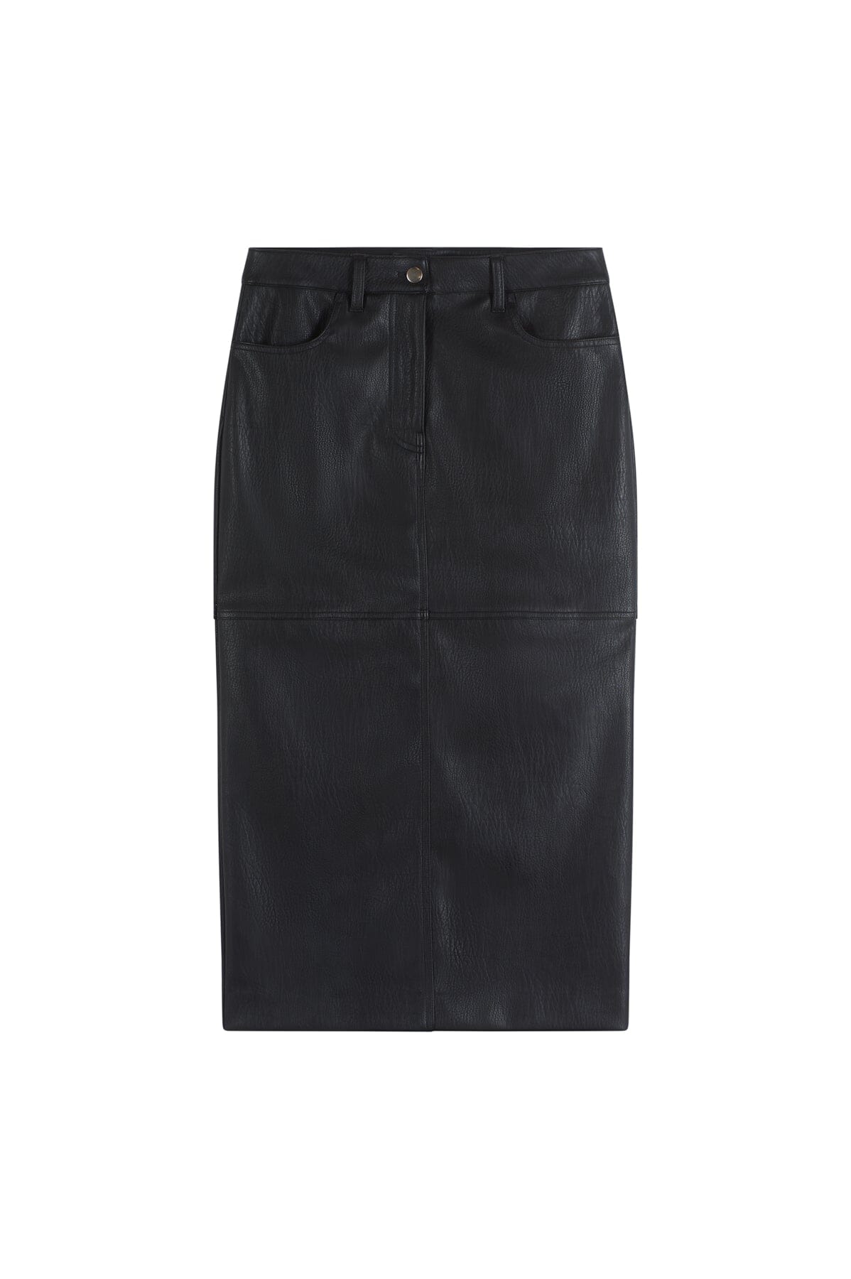ArnieSays: Ancona Faux Leather Black Skjørt