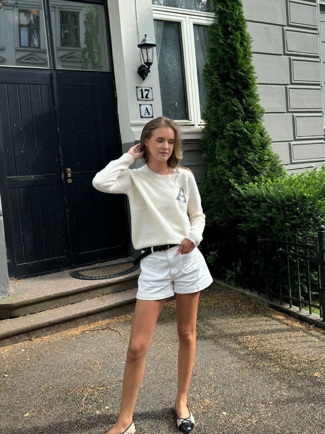 ArnieSays: Fiona Heart Offwhite Genser