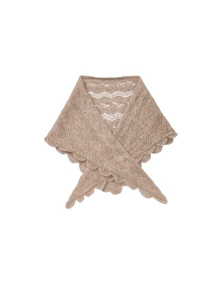 Beck Söndergaard Opany Triangle Scarf Melange Brown Tilbehør