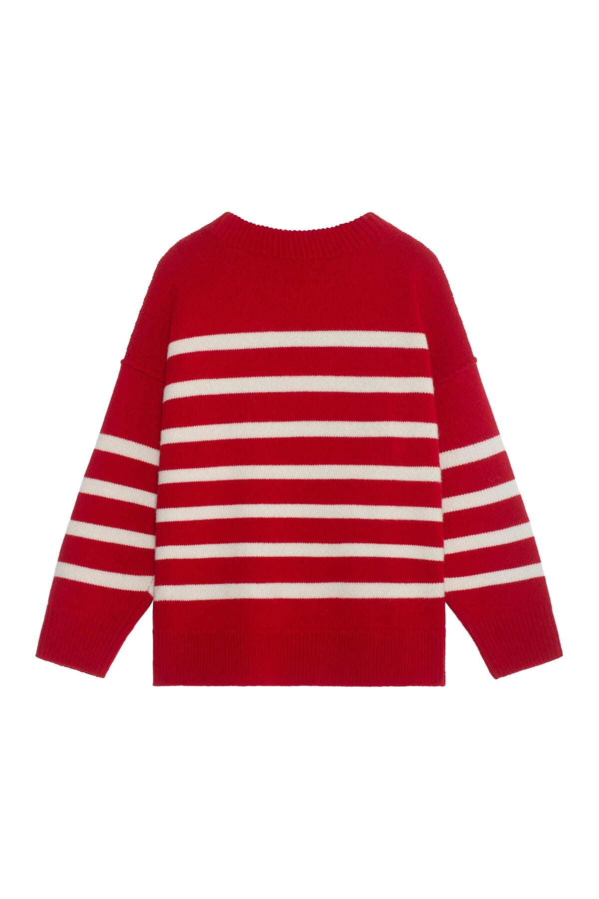 ArnieSays: Kayne Stripe Red/Offwhite Genser