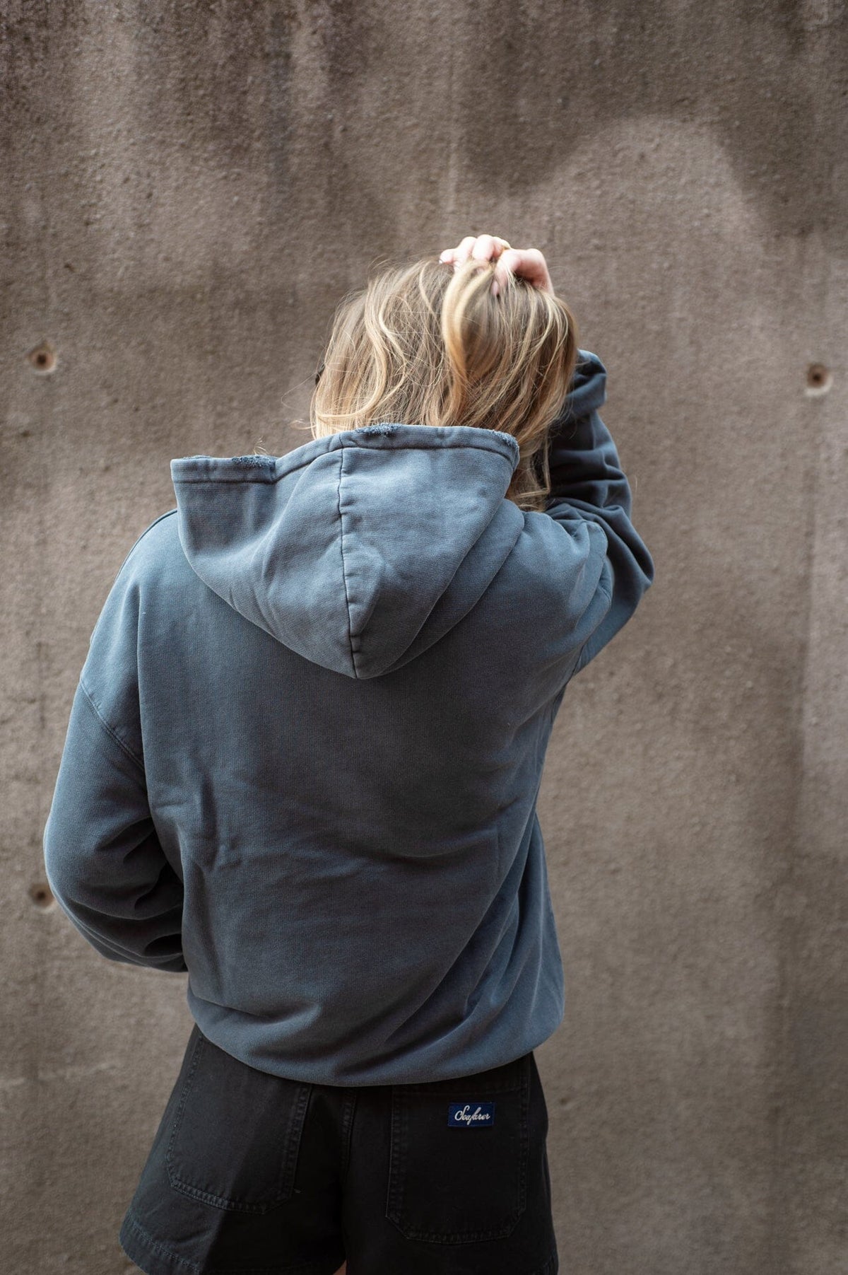 Anine Bing Harvey Sweatshirt Washed Black Genser