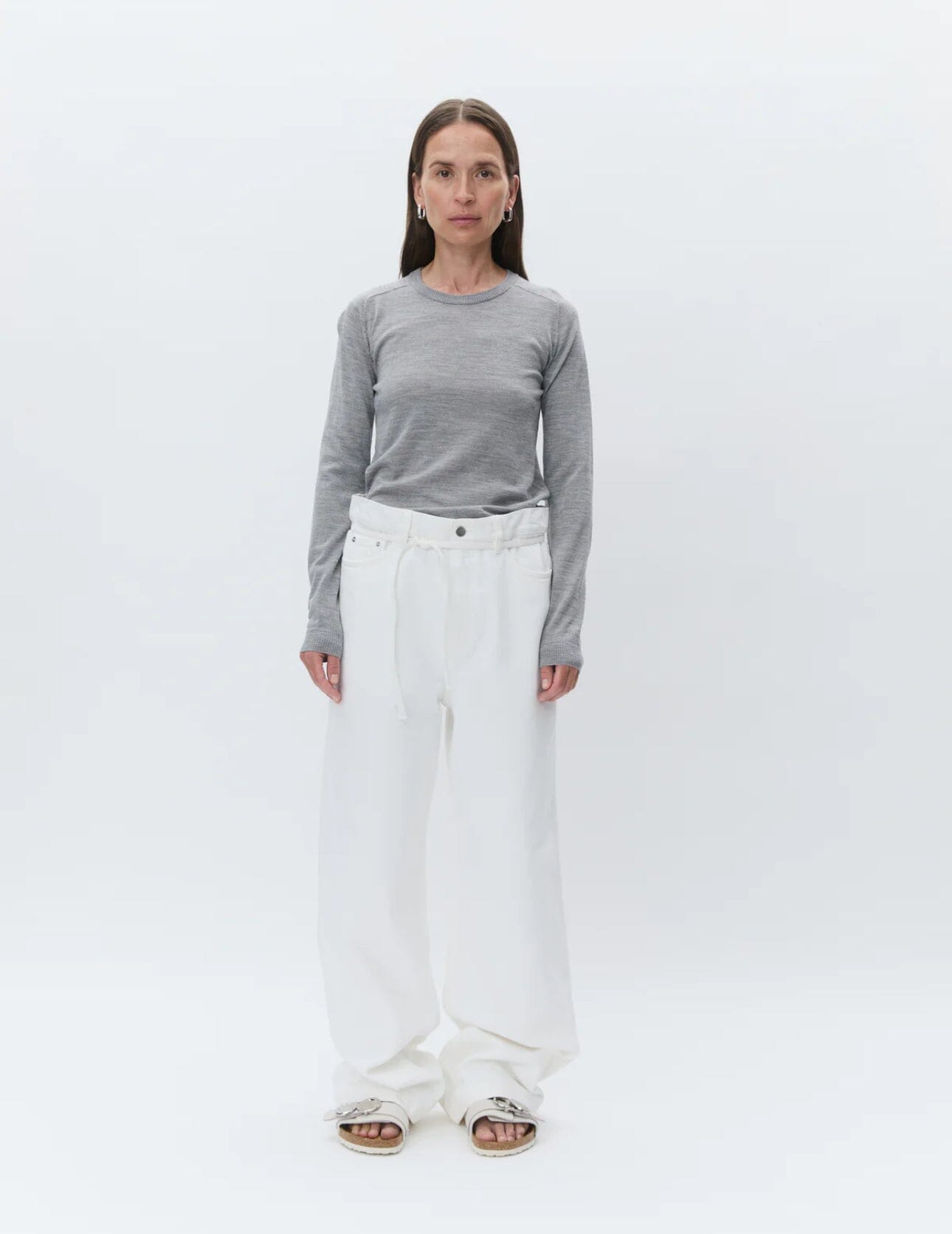 DAY Birger ét Mikkelsen Annabelle - Daily Elements MEDIUM GREY MELANGE Genser