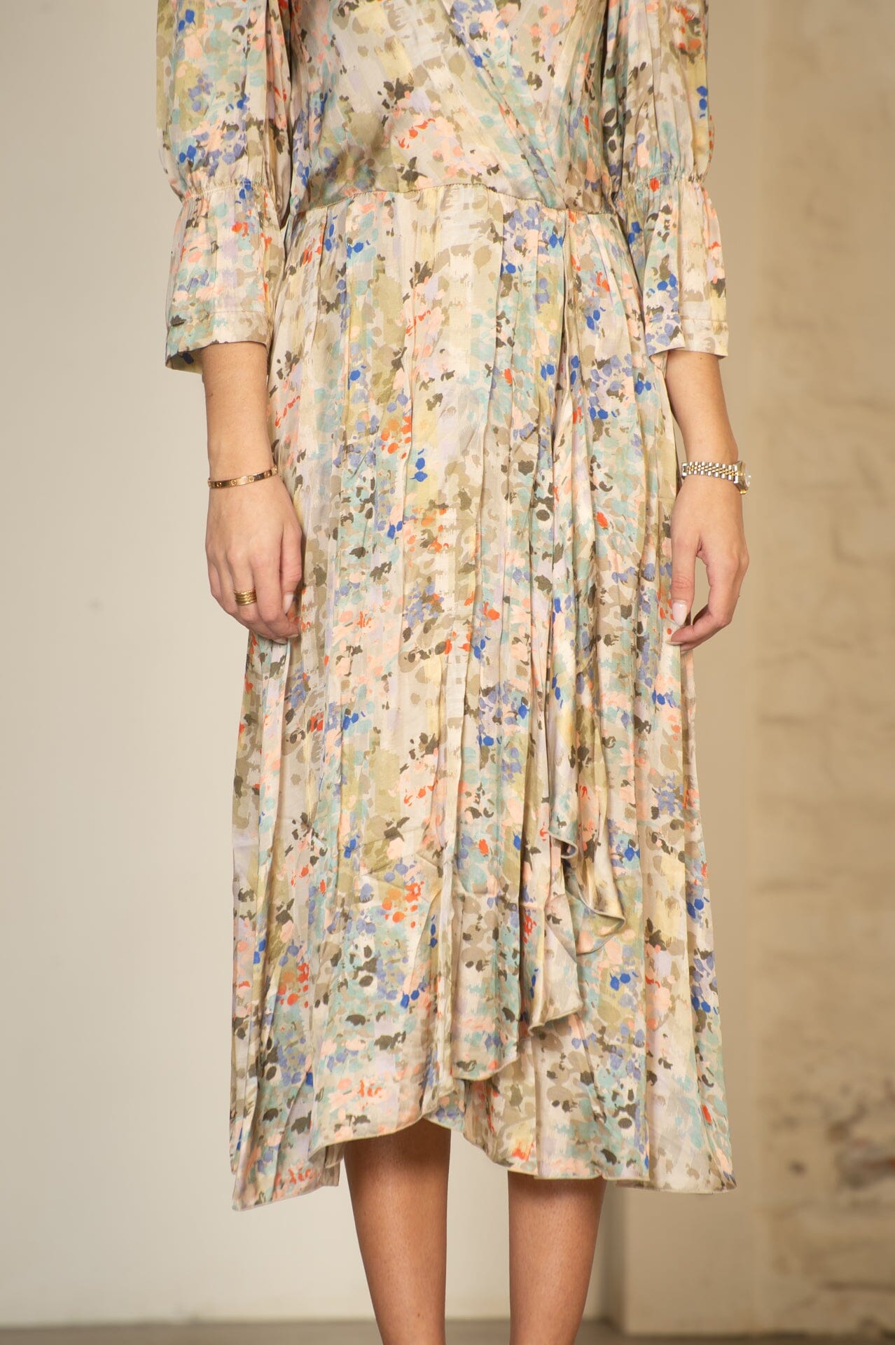 MAJA ROOS Granada Ikat Grey Kjole
