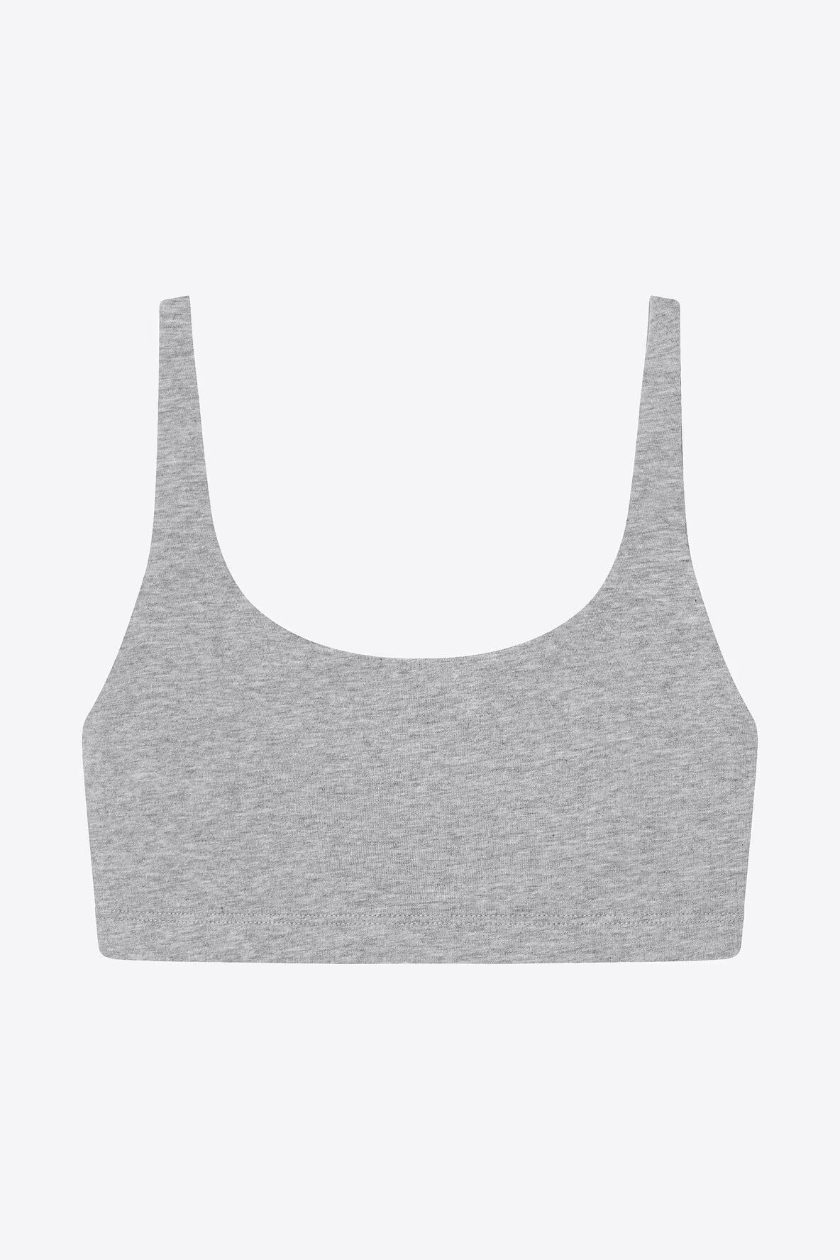 Bread and Boxers Ws Soft Bra Grey Melange Undertøy