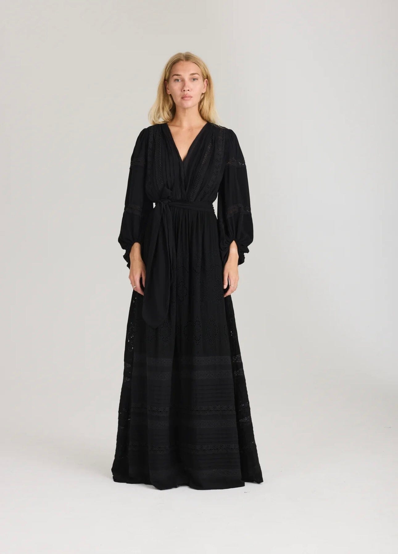 RAVN RAVN Lita Maxi Dress Black Kjole