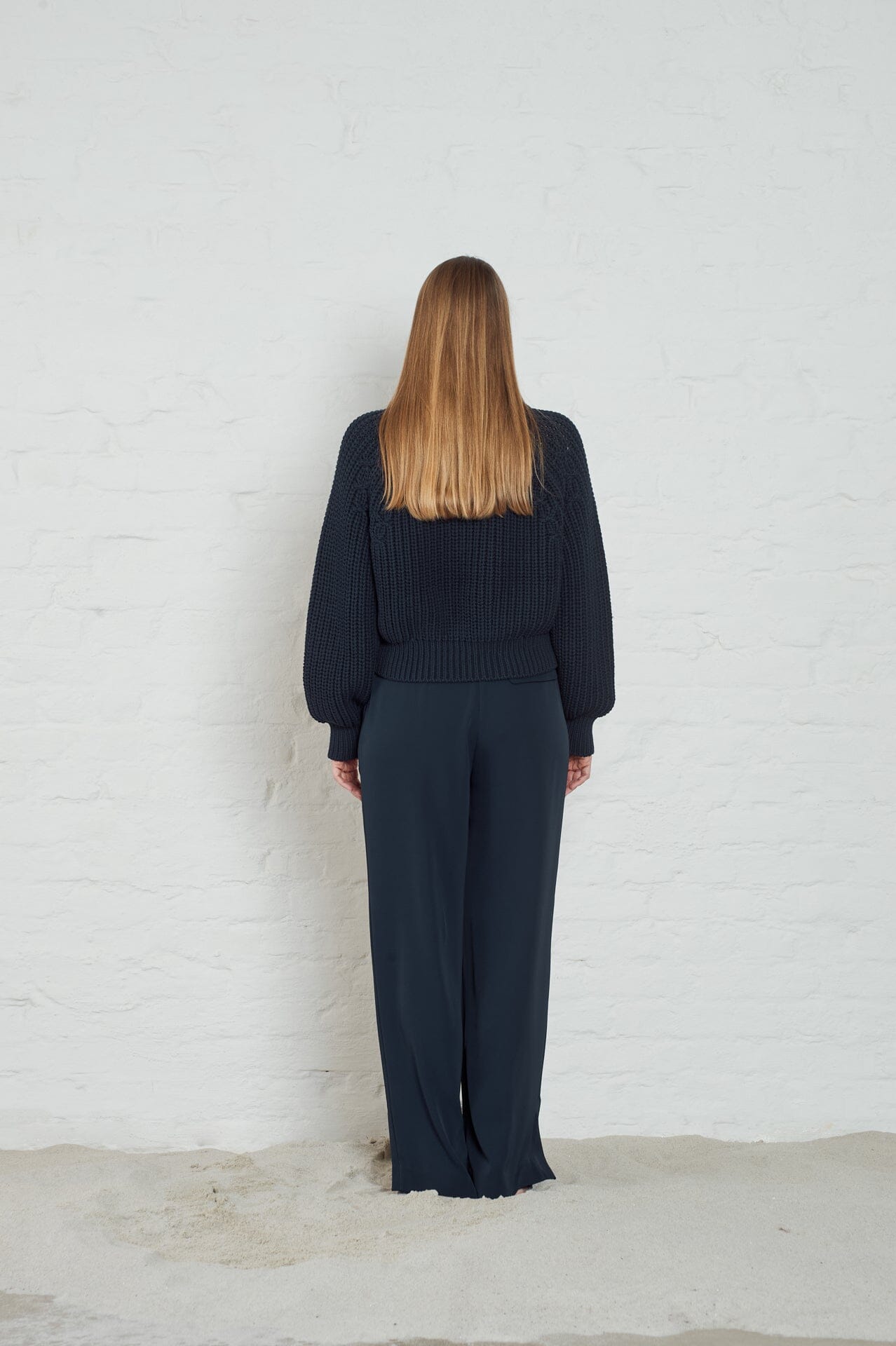 ArnieSays: Duke Crepe Dk Navy Bukse