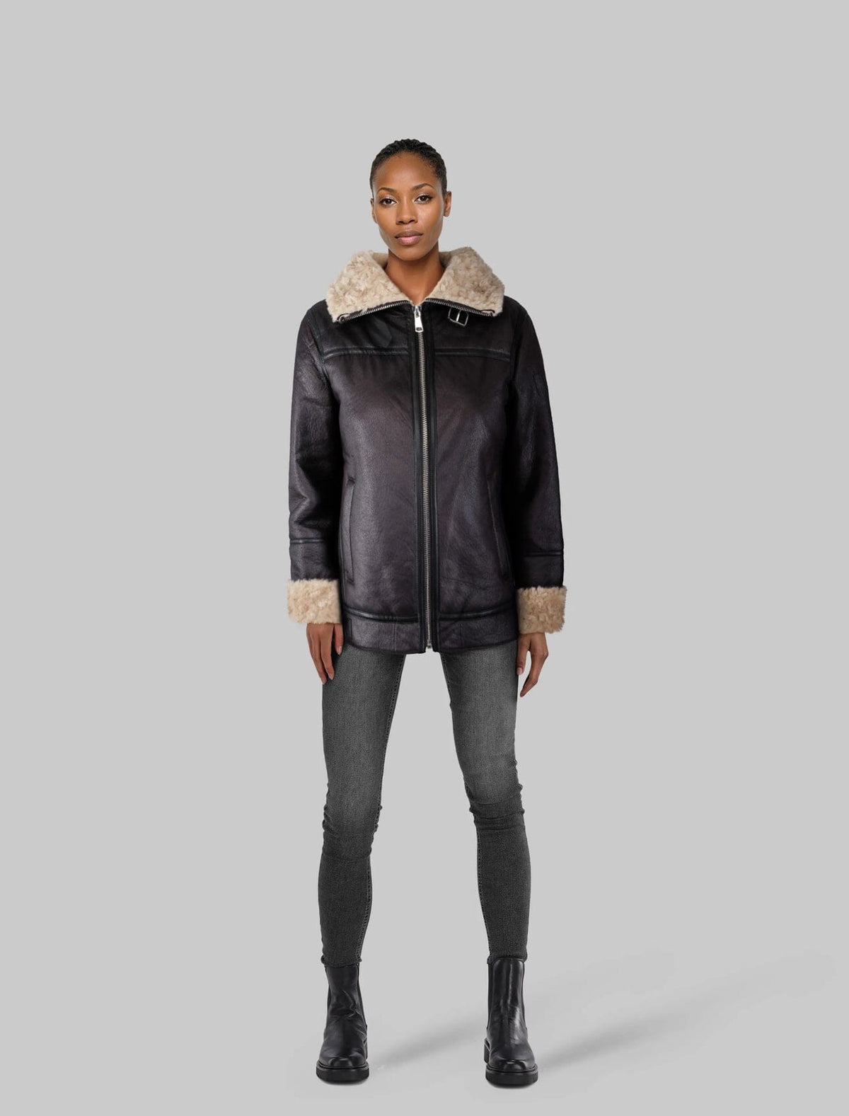 Clermonte Miley Black/Beige Ytterplagg