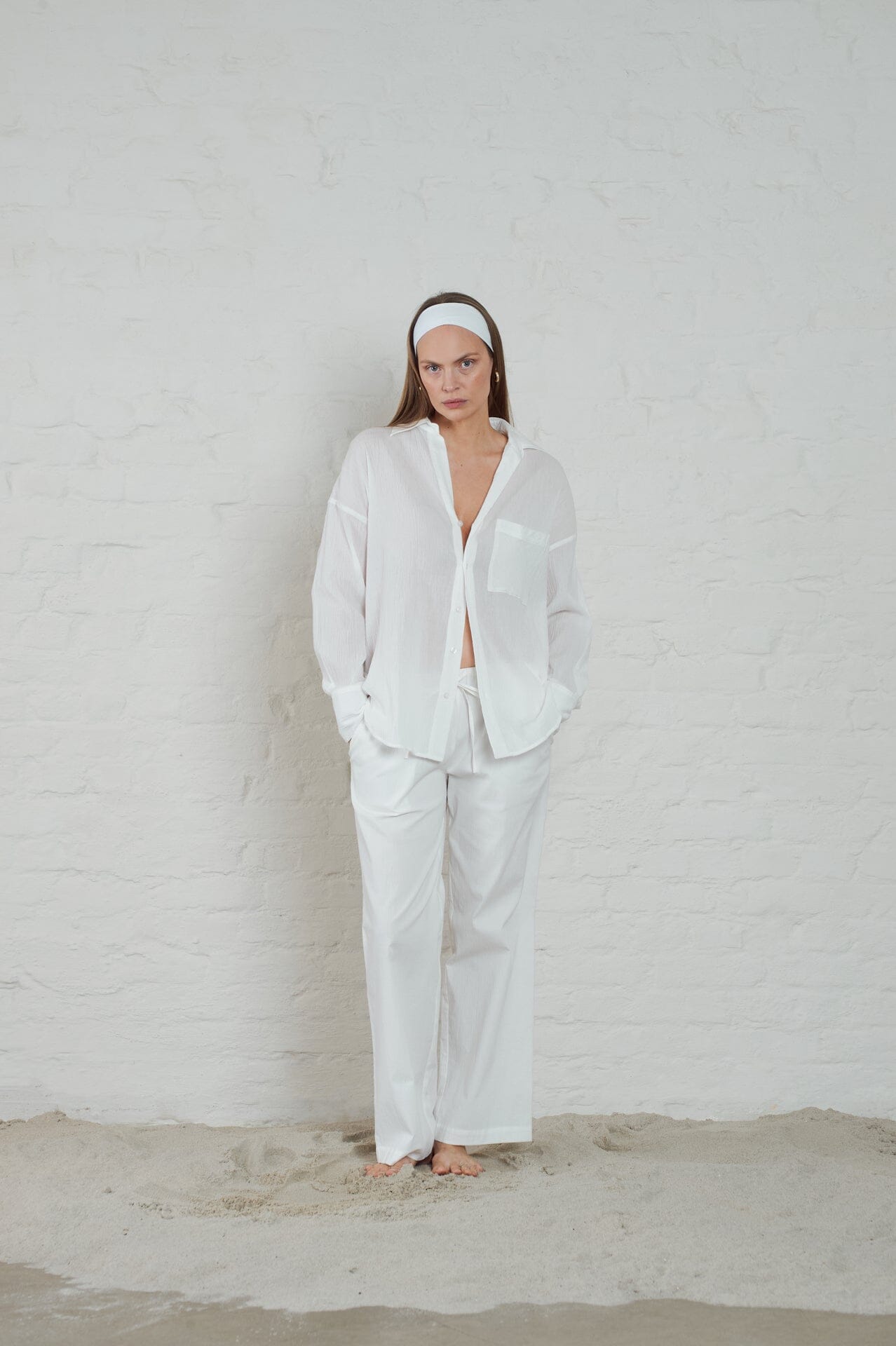 ArnieSays: Rocha Crinkled Offwhite Skjorte