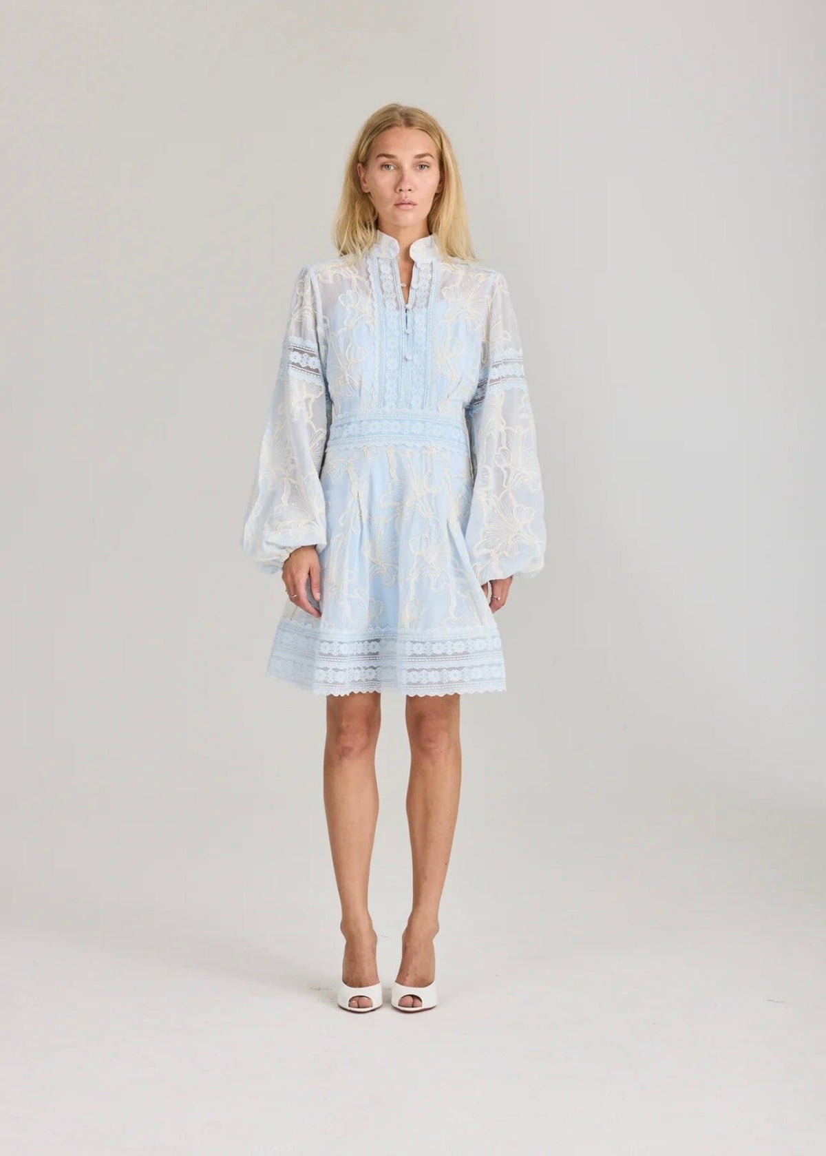 RAVN RAVN Alaiah Needle Dress Arctic Blue Kjole