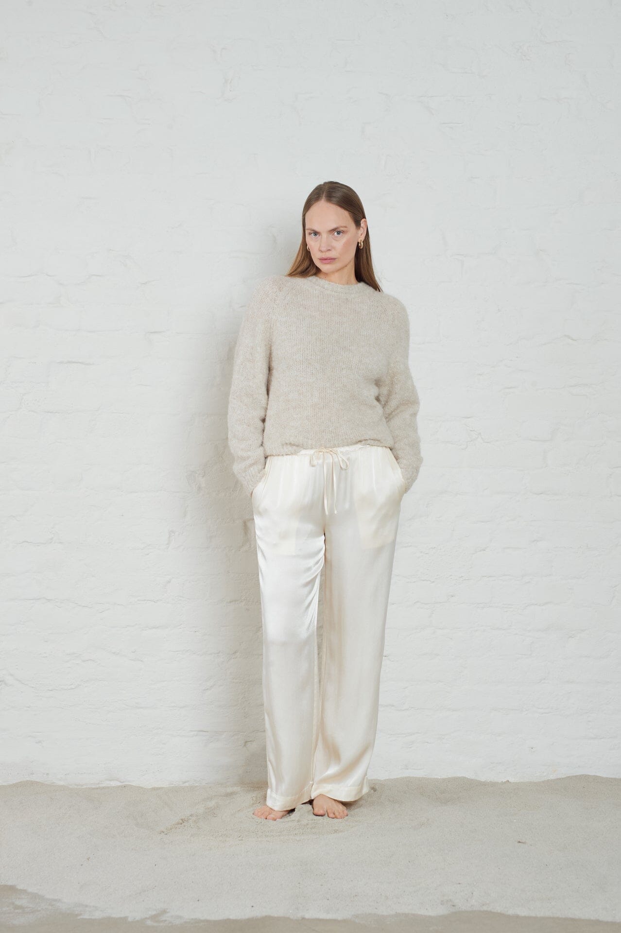 ArnieSays: Alison Lt Beige Melange Genser