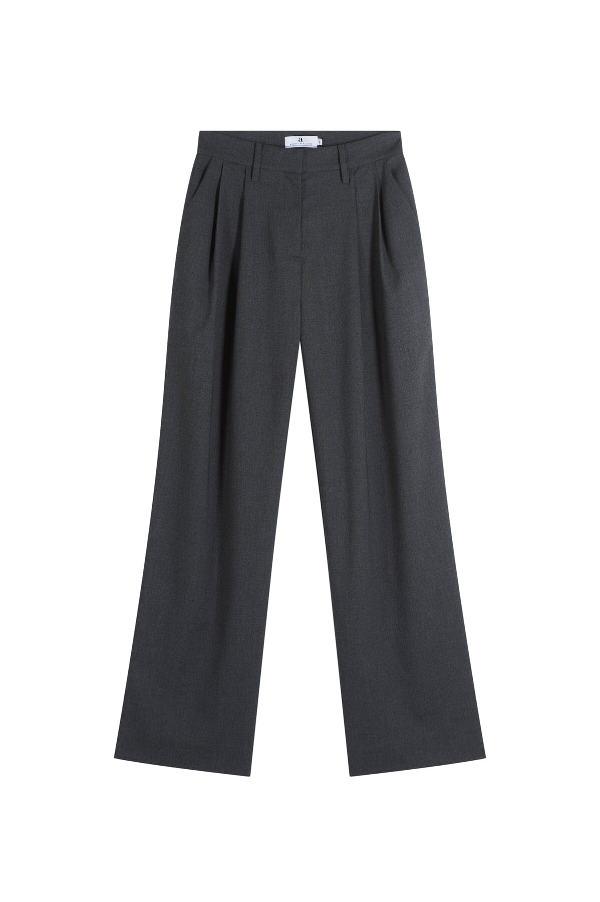 ArnieSays: Duke Rayon Blend Dk Grey Melange Bukse