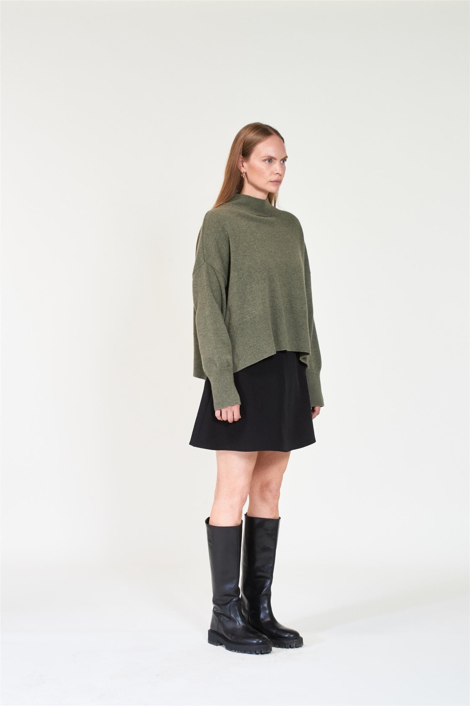 ArnieSays: Mandy Dusty Green Melange Genser