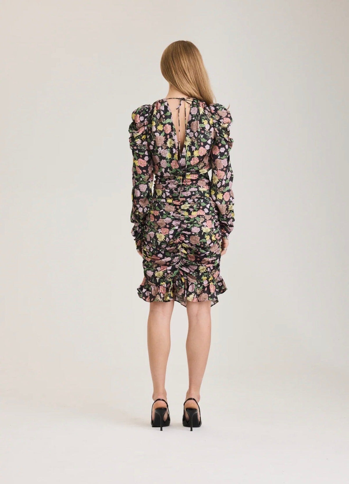 RAVN RAVN ReneRV Dress Black poppy art Kjole
