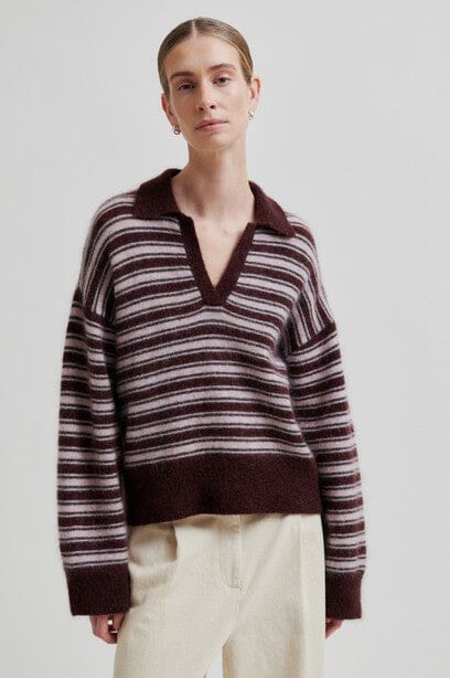 Second Female Vienna Knit Collar Sassafras Genser