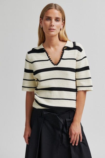 Second Female Susi Knit Collar Eggnog Genser