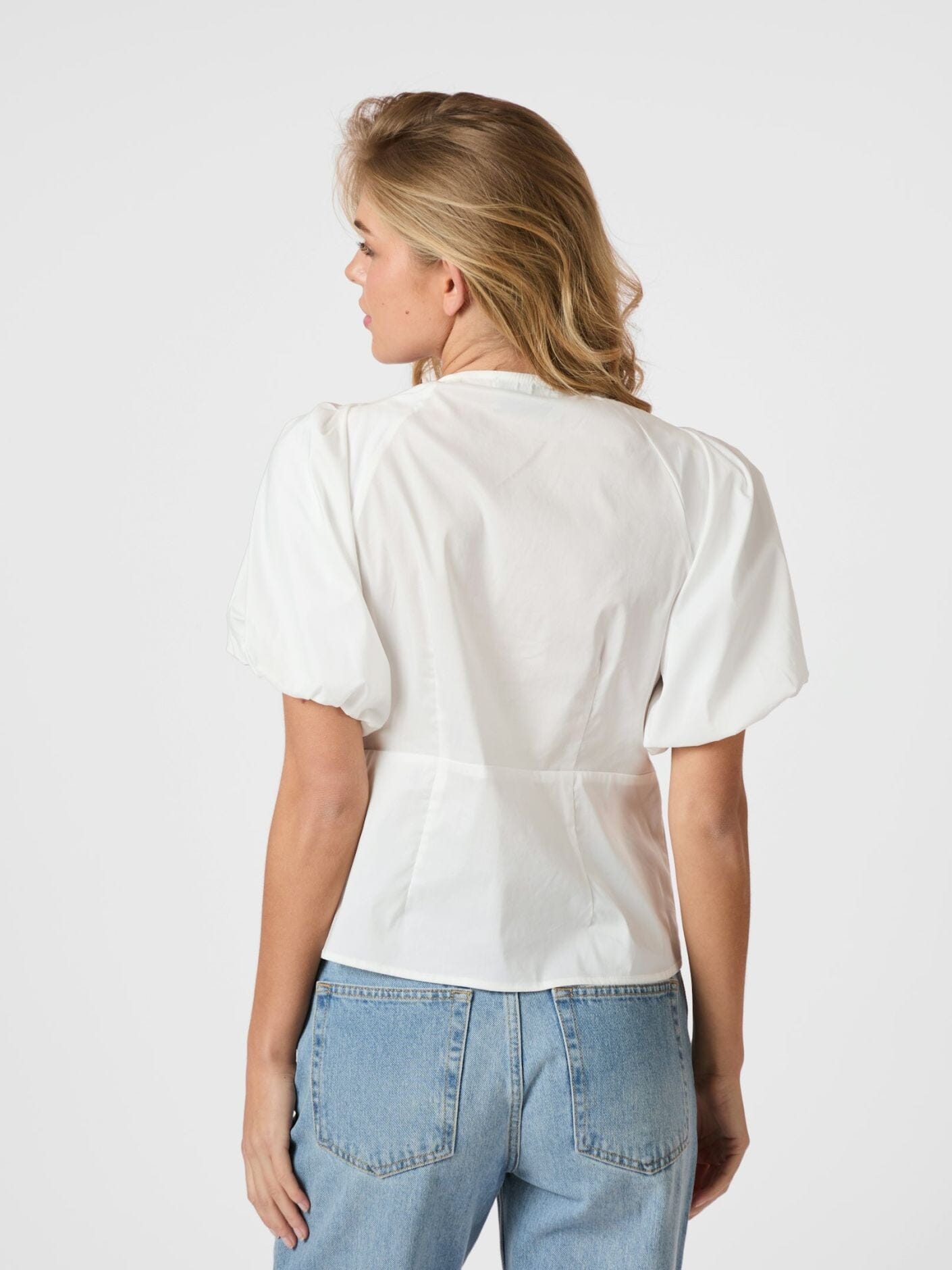 Neo Noir Irina Poplin Blouse White Bluse