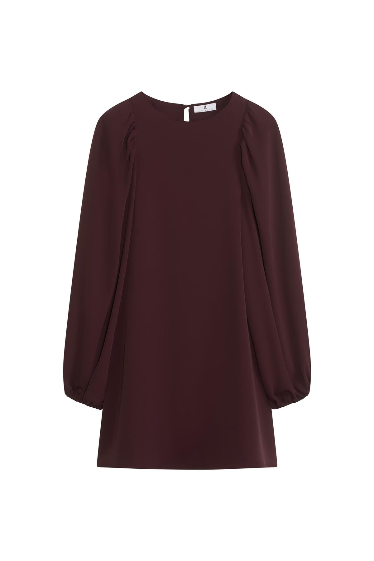 ArnieSays: VALERIA Crepe Dk Burgundy Kjole