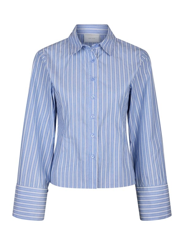 Neo Noir Rosa Stripe Shirt Blue Skjorte