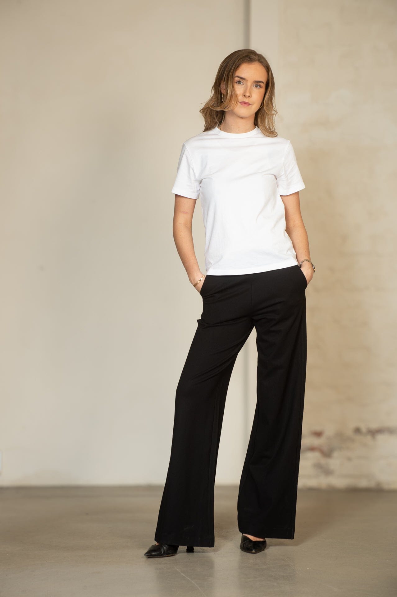 Residus Leia Wide Pants Black Bukse