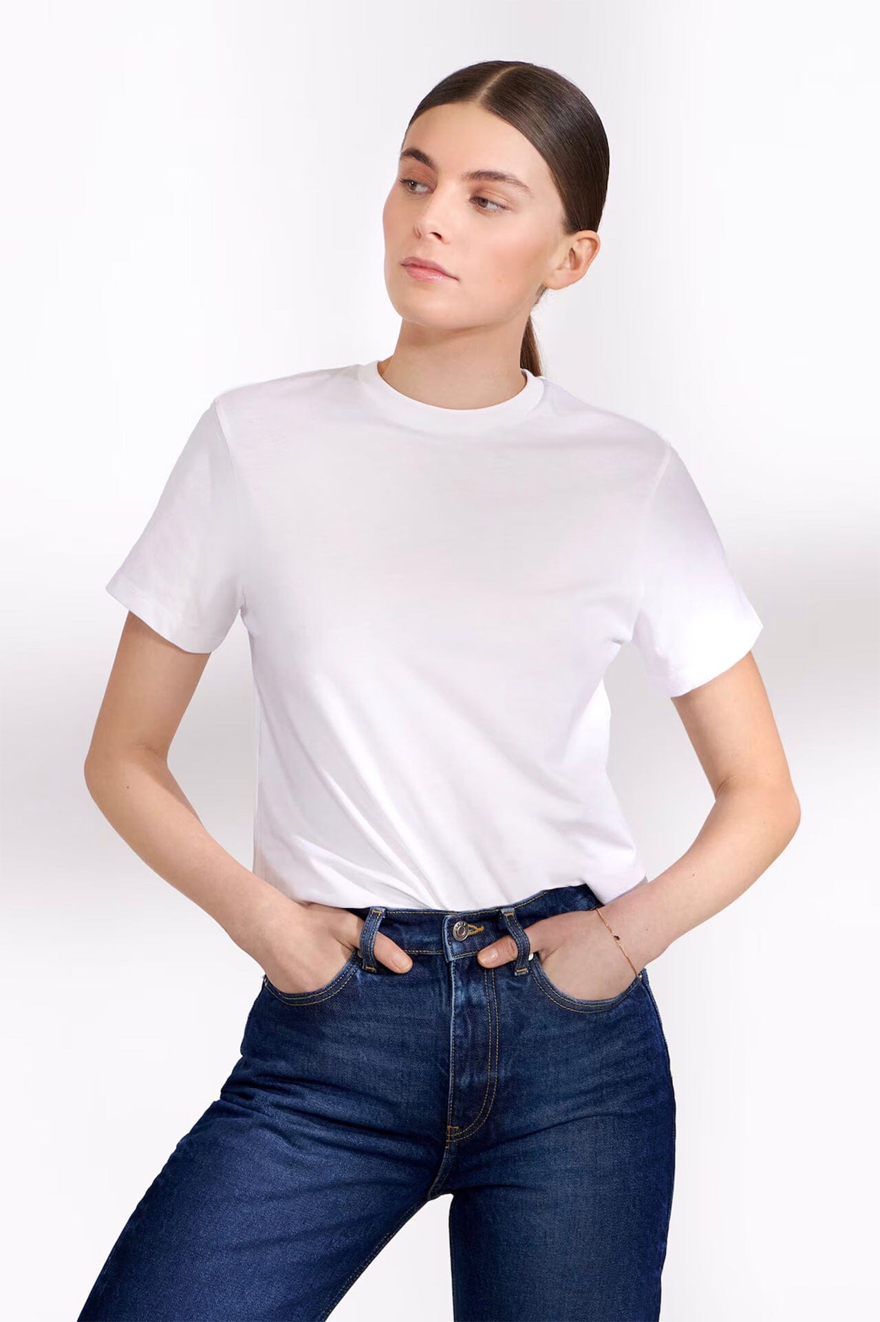 Bread and Boxers Crew-Neck Regular White T-shirt