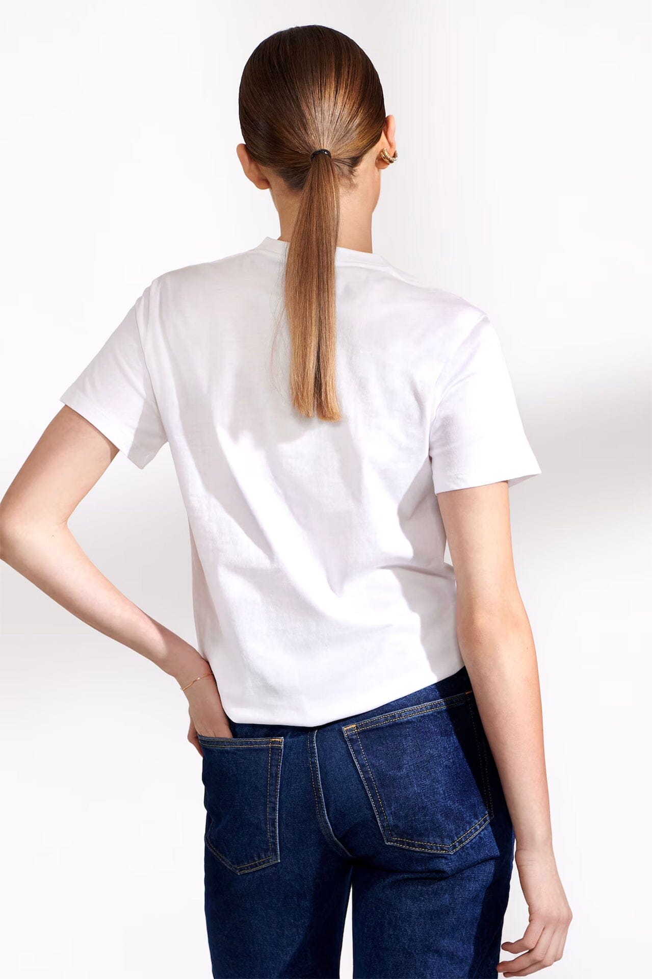 Bread and Boxers Crew-Neck Regular White T-shirt