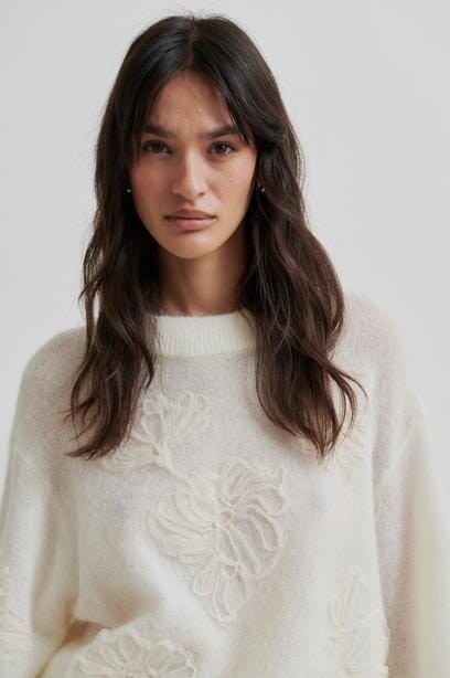 Second Female Bellarose Knit O-Neck Tofu Genser