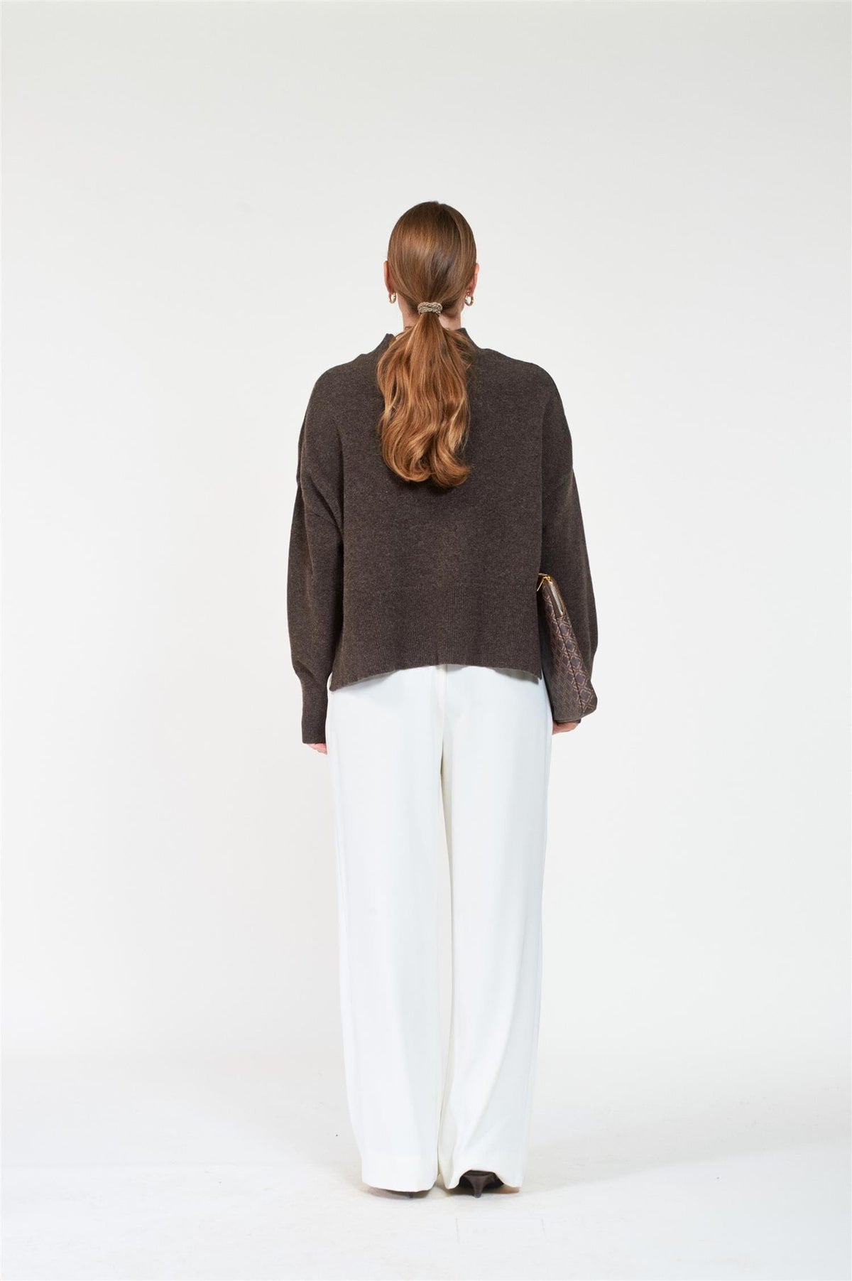 ArnieSays: Mandy Dk Brown Melange Genser
