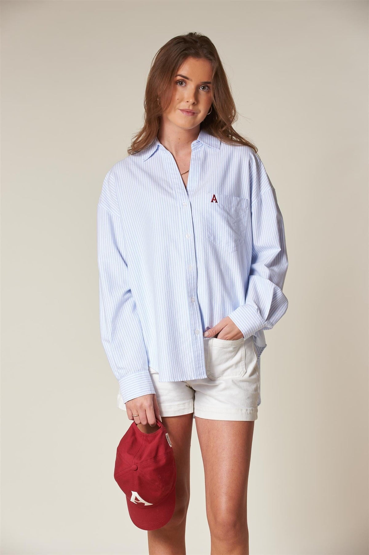 ArnieSays: VENICE Oxford Classic Stripe Lt Blue Stripe Skjorte