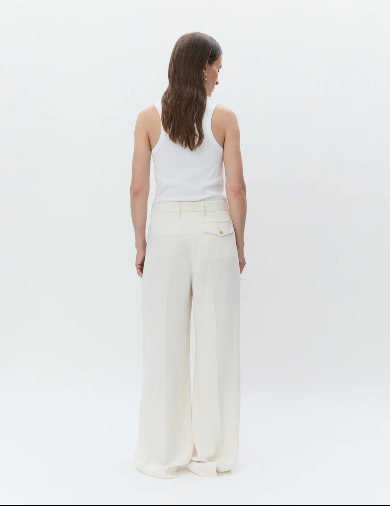 DAY Birger ét Mikkelsen Enzo - Classic Gabardine Ivory Shade Bukse