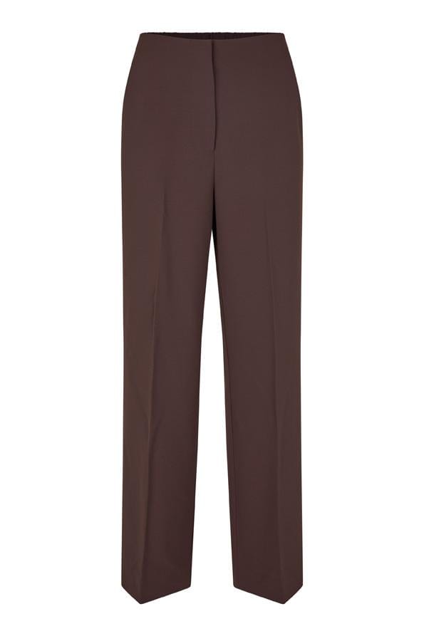 Second Female Fique Classic Trousers Chocolate Plum Bukse