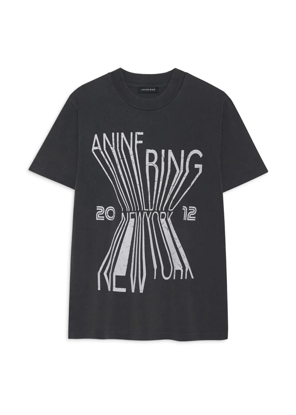 Anine Bing Colby Tee Bing New York Washed Black T-shirt