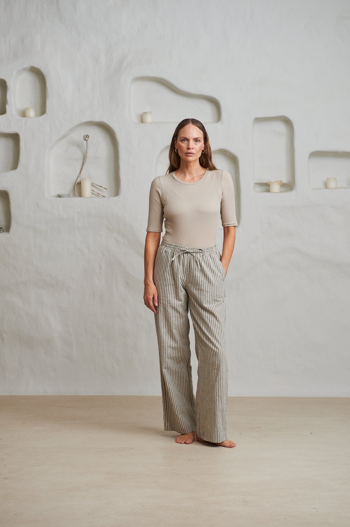 ArnieSays: Alba Lyocell Rib Beige Topp