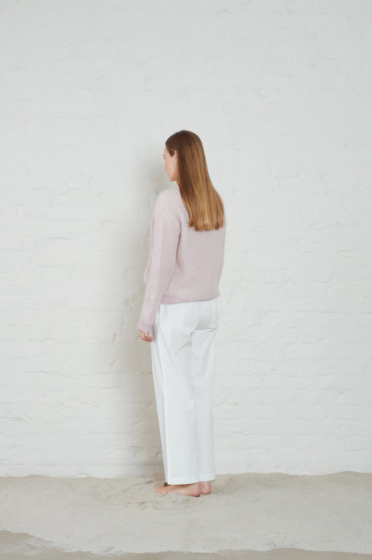 ArnieSays: Lane Brioche Lt Pink/Ecru Genser