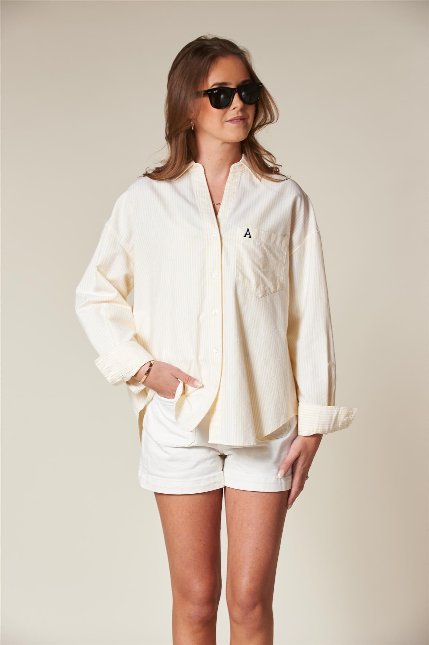 ArnieSays: VENICE Oxford Classic Stripe Yellow Stripe Skjorte