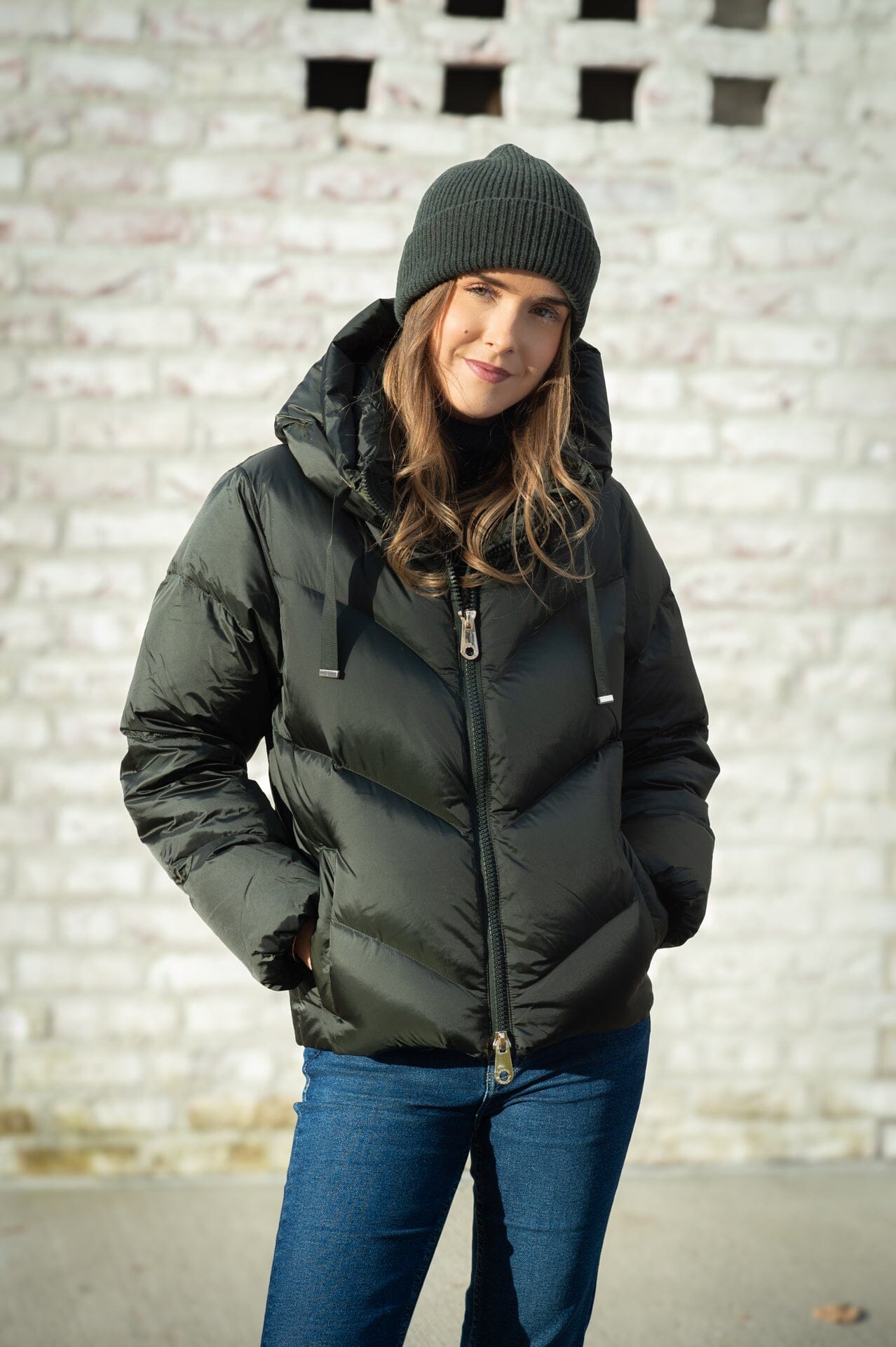 Monel Emily Dark Green Ytterplagg